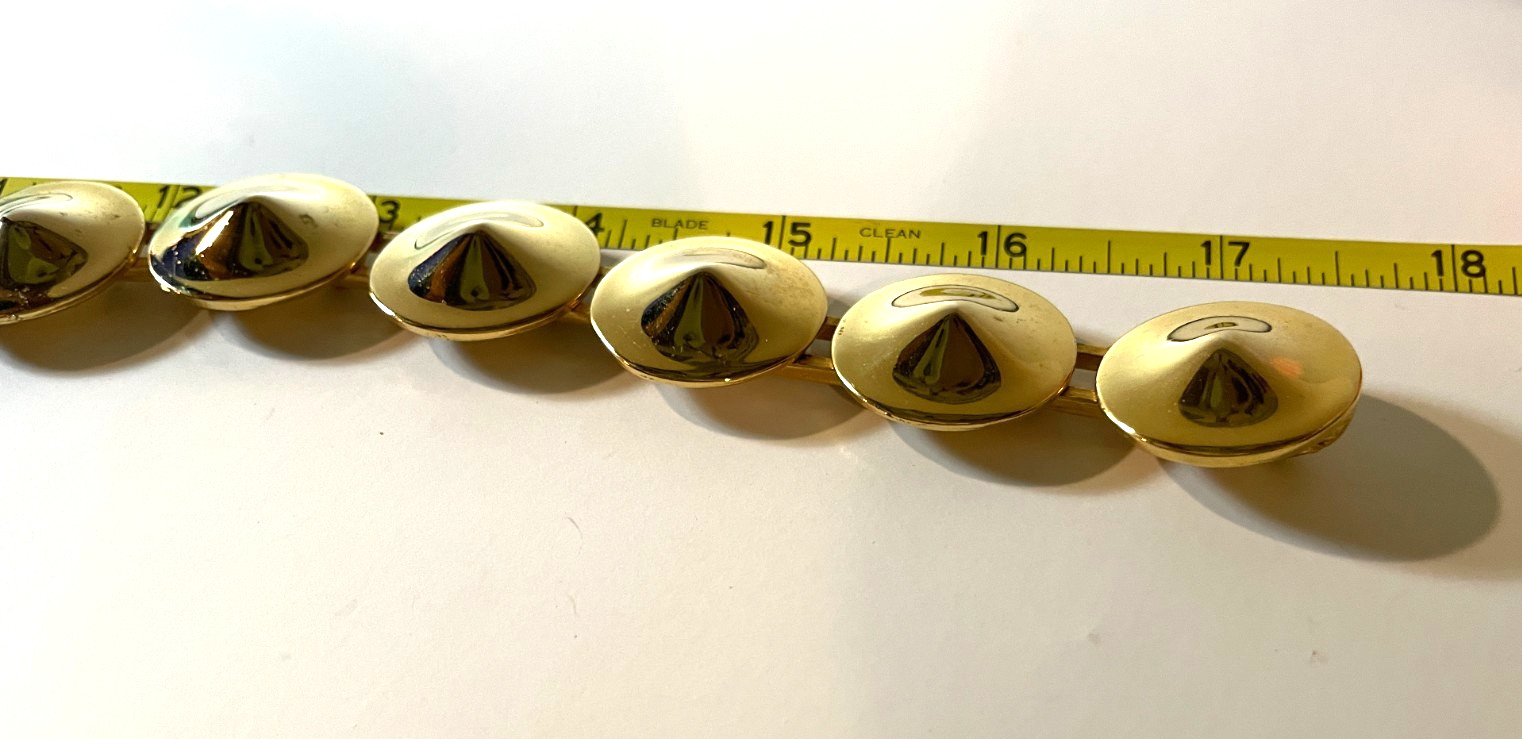 Alexis Kirk Stunning Gold Tone Chunky Statement Necklace Vintage