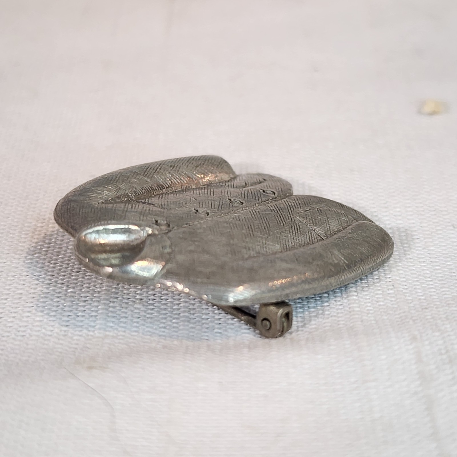 Jim Clift Vintage Pewter Sports Coat Lapel Pin, Nice!