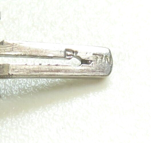 Antique 1920’s Add Diamond Straight Line Bracelet Platinum 7″ Long 0.144″ Width