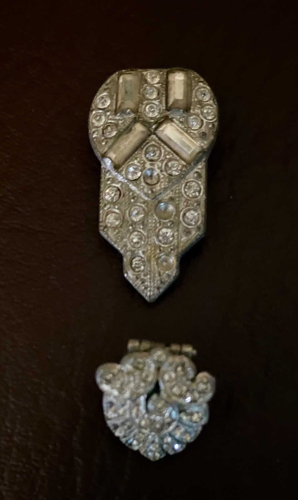 Vintage REPAIR RESTORE Rhinestone Pot Metal Brooch Pin Lot Necklace High End