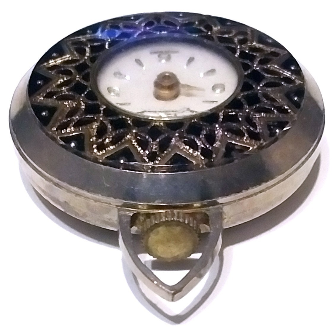 RARE VINTAGE – ENDURA PENDANT WATCH WITH GOLD TONE DESIGN – NEEDS WORK