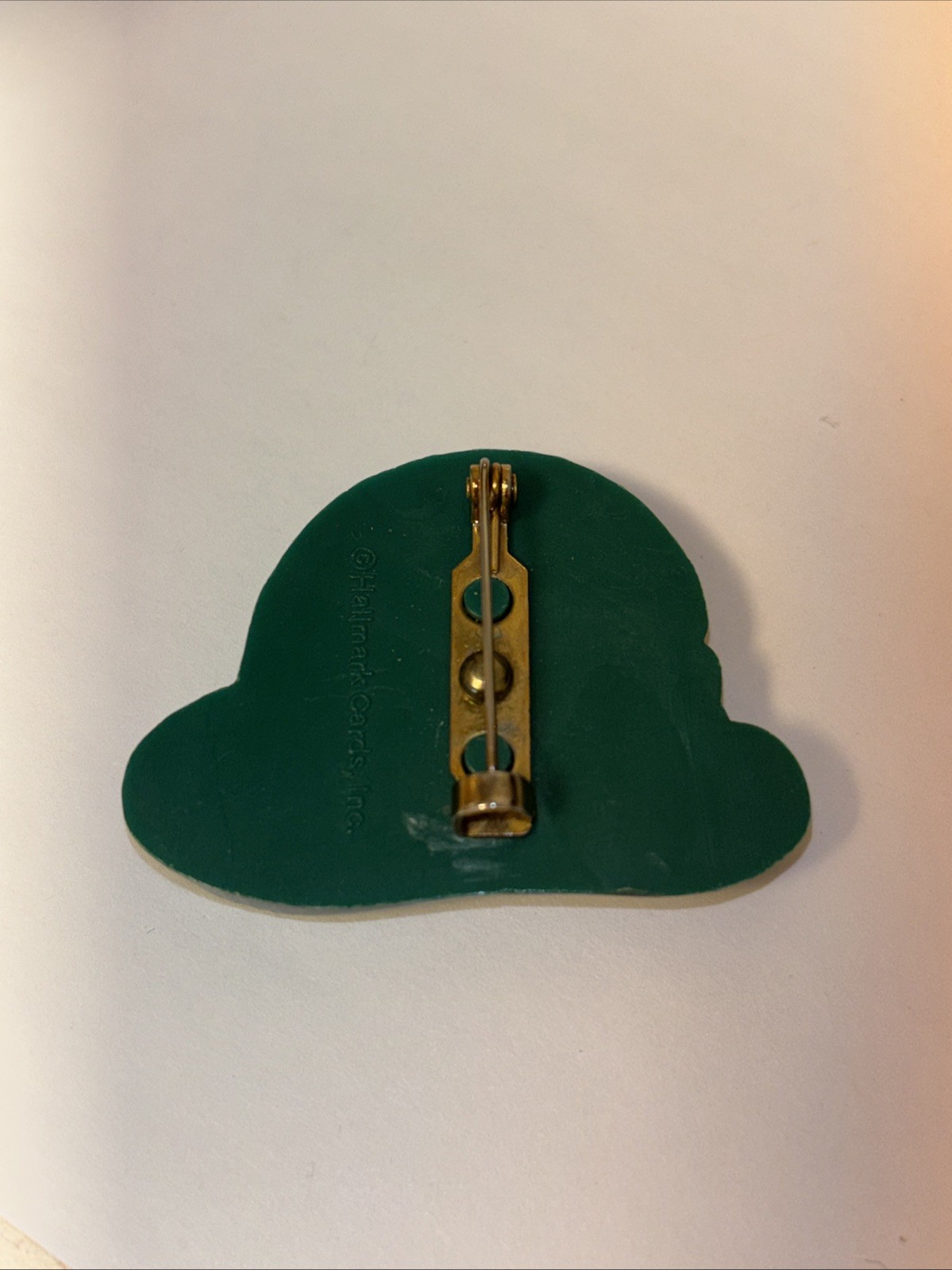 Vintage Hallmark St. Patrick’s Day Irish Hat Leprechaun Shamrock Brooch Pin