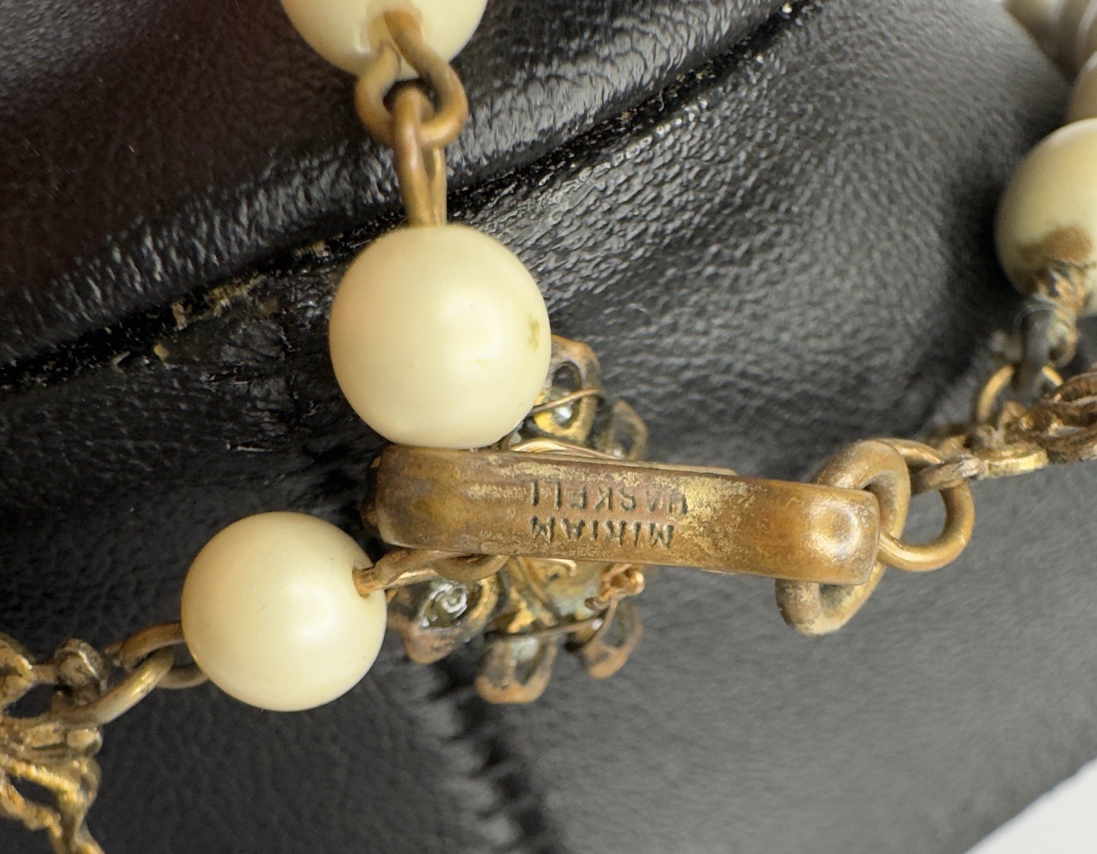 Miriam Haskell Vintage Baroque Pearl Necklace Earrings and ( Unsigned Bracelet)