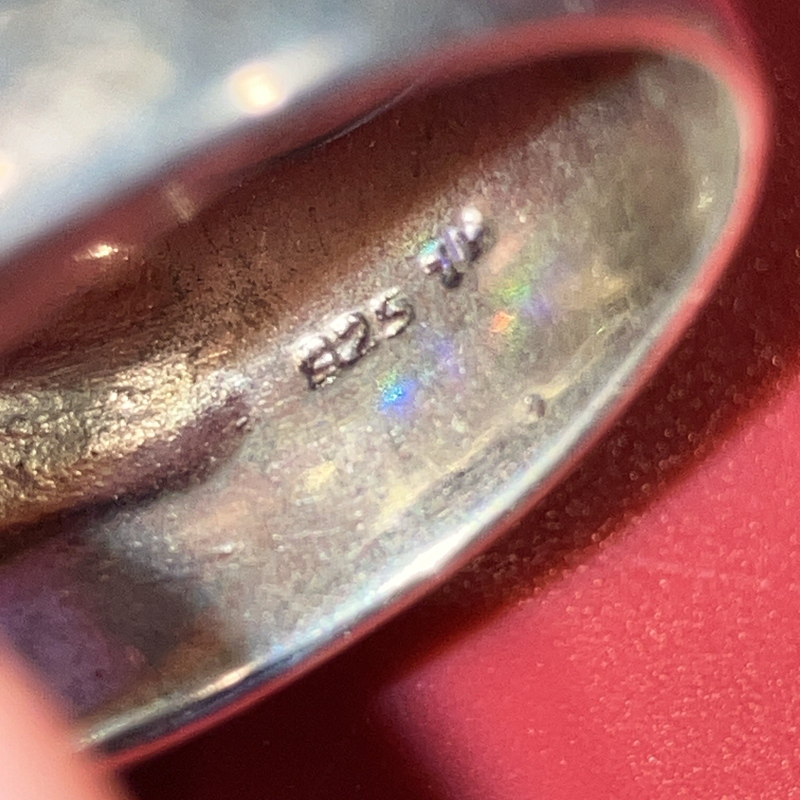 Vintage Silver 925 Rings Missing Small Stones Sizes 7 And 8