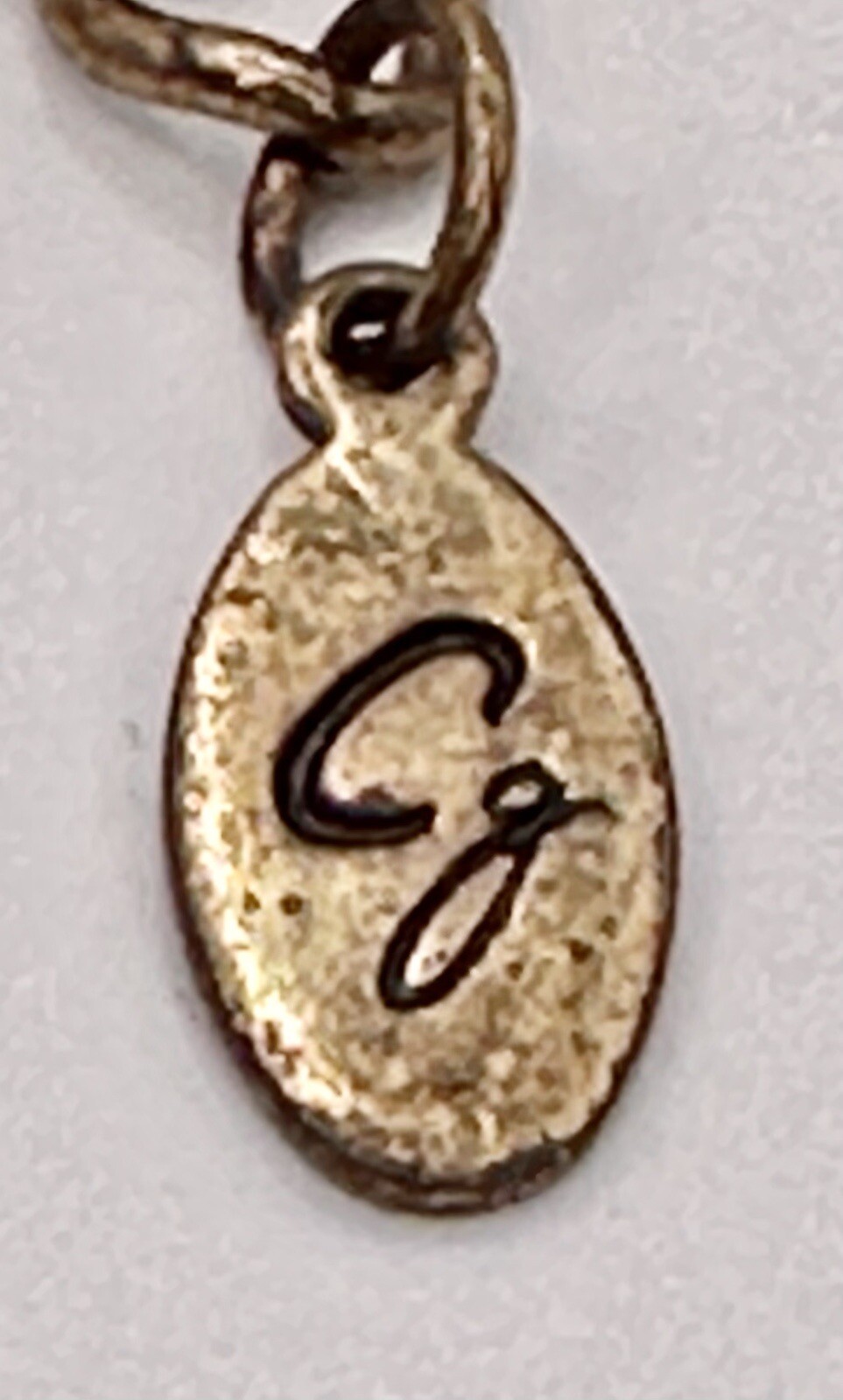 CG Antique Gold Tone Necklace With Brown Acrylic Beaded Pendant 20 Inches.