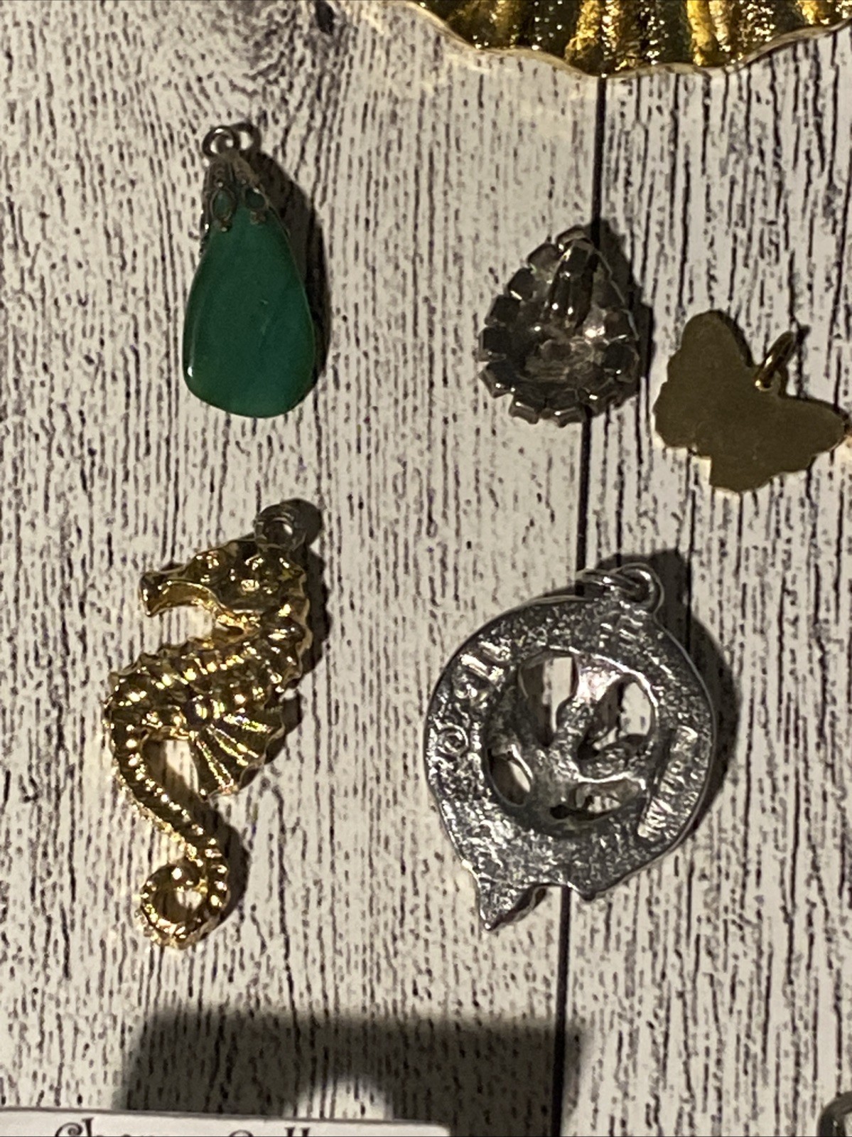Vtg-mod Jewelry Lot Rhinestone Enamel Glass Pins Pendants Ring Charms Bracelet