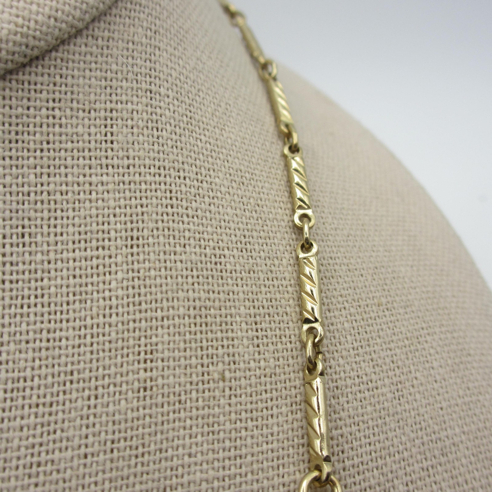 Vintage Cameo Necklace Victorian Revival Gold Tone 16 Inch