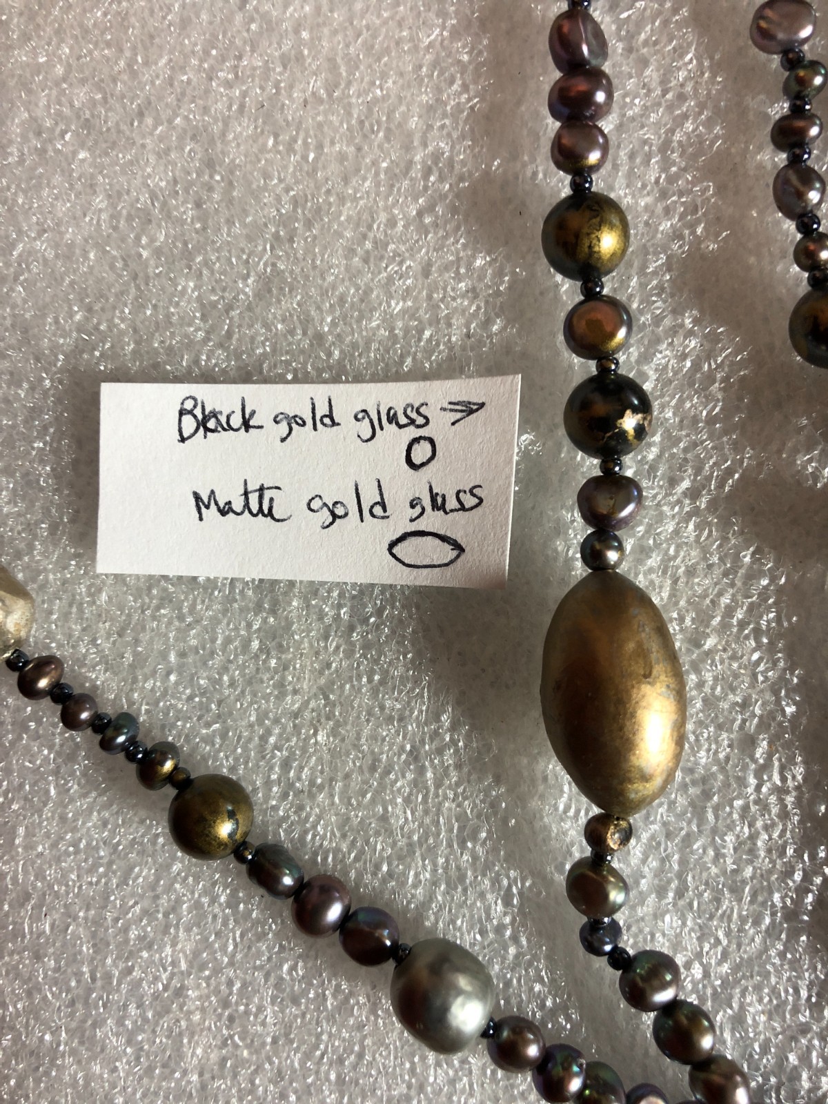 Genuine Pearl Endless Strand Necklace Peacock Metallic Natural Gemstones 94 8484