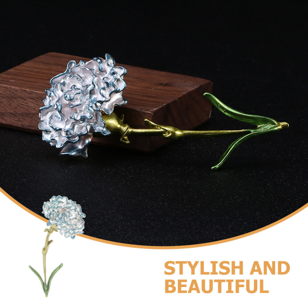 1PC Exquisite Flower Brooch Pin Carnation Lapel Pin Collar Lapel Pin Jewelry