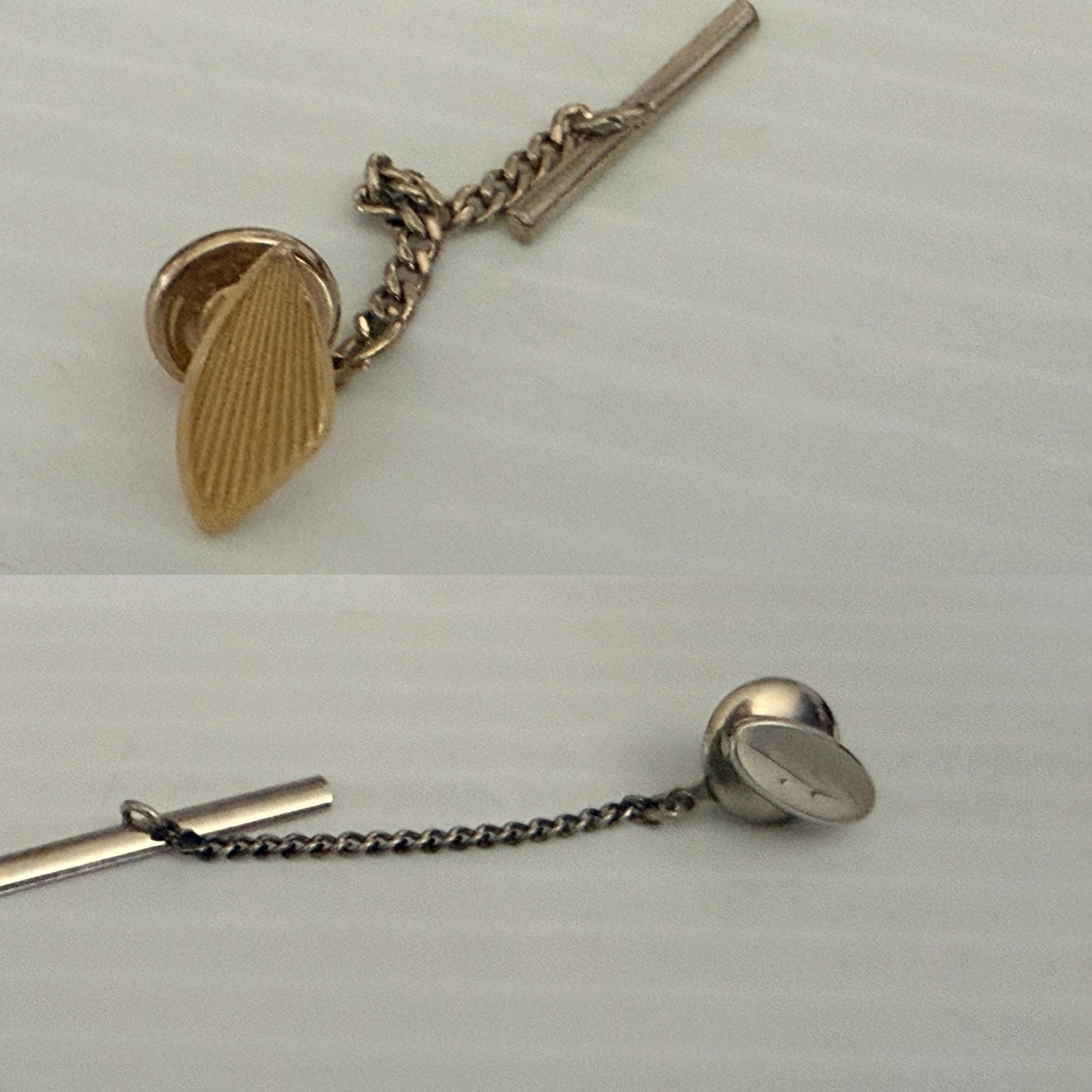 Vtg Lot of Men’s Jewelry Box Cuff Links Tie/Bar Clips Studs Pins