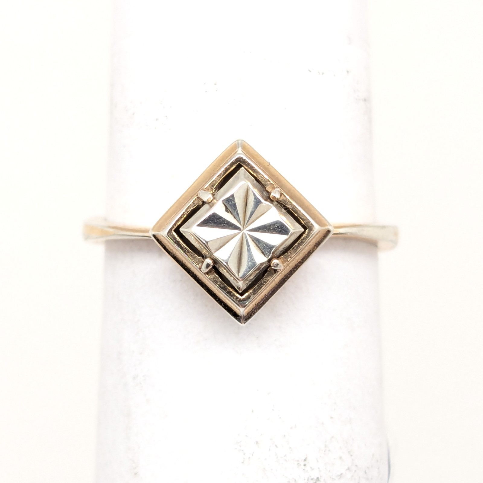 Vintage Elegant RING Silver 925 with bright pattern -size: 7US (17.5mm)| UA #132