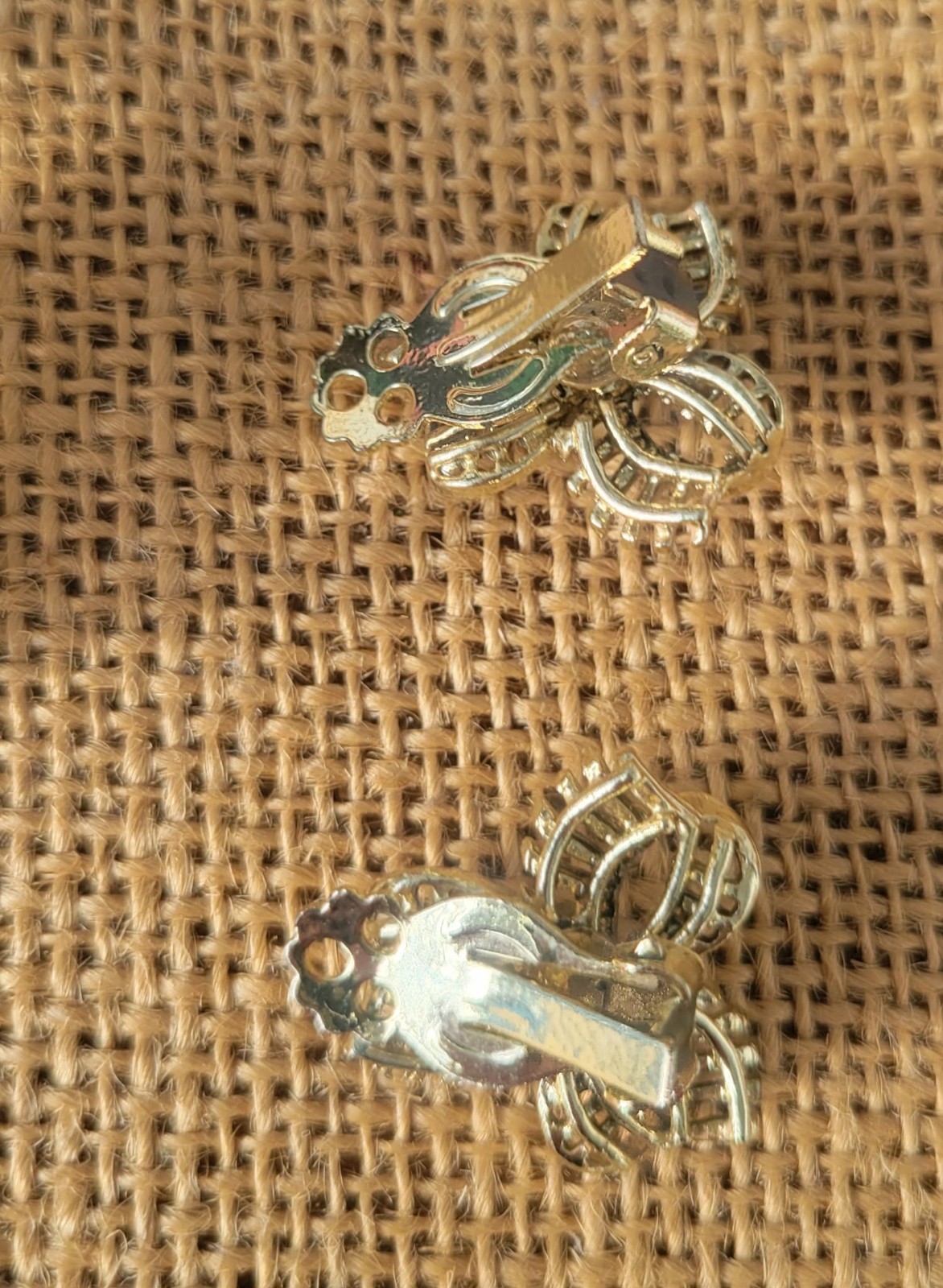 Vintage Faux Pearl Bow Pin Brooch & Clip Earring Set, 1970’s Gold Tone Jewelry