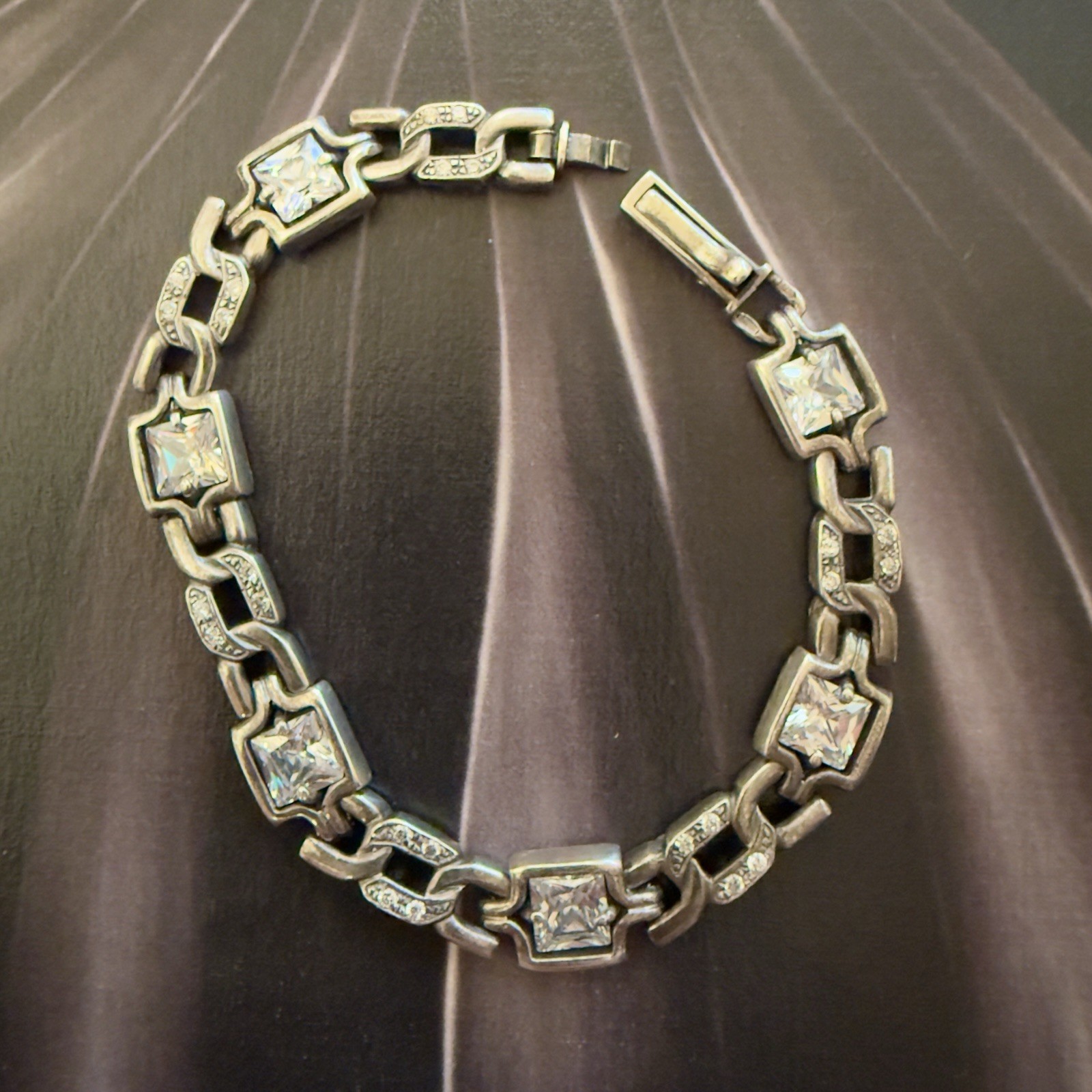 925 Sterling Silver Vintage East European Designer Bracelet – 7.25″ 16g -#1942