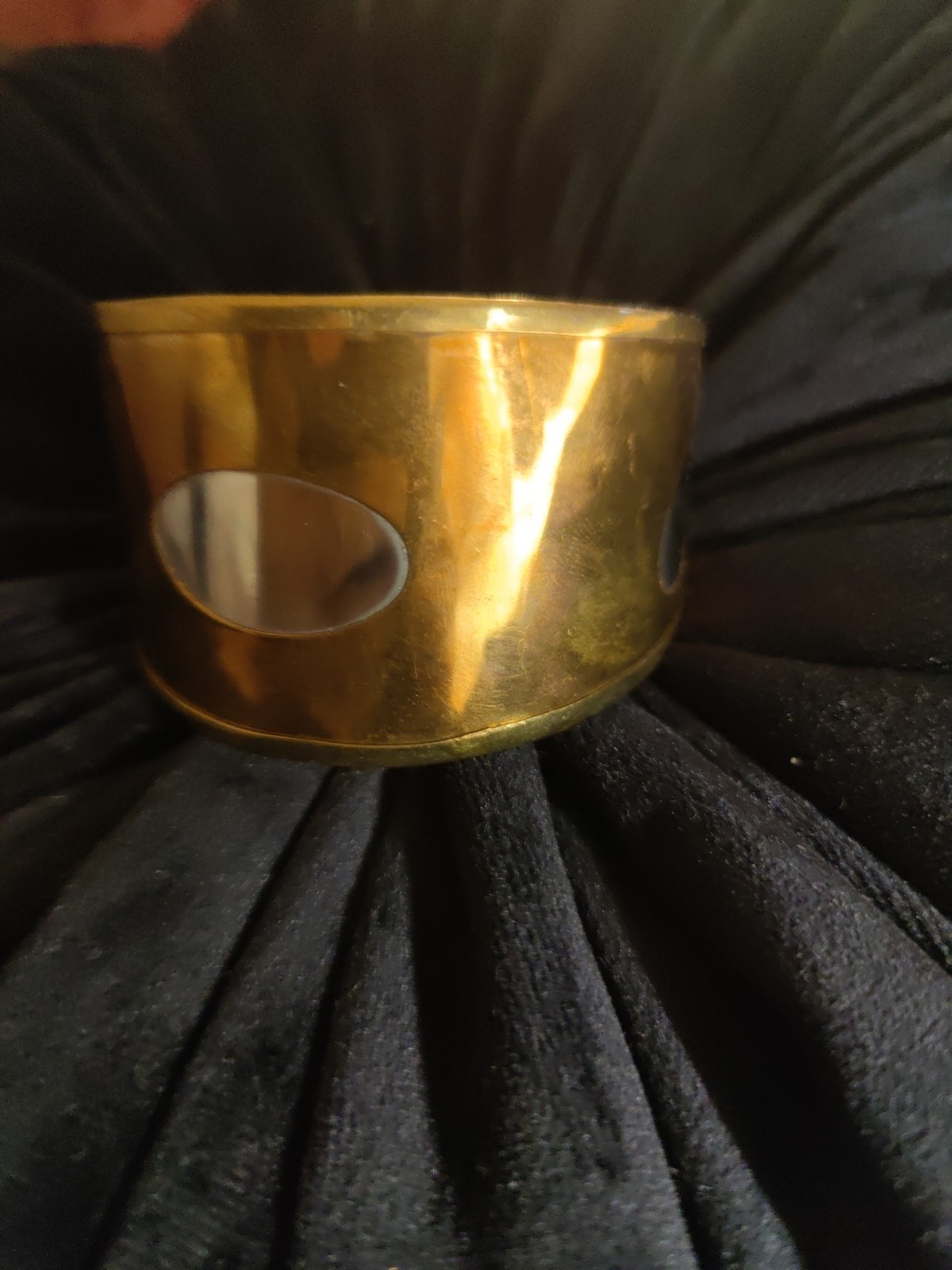 Vintage Modernist Brutalist Cuff Bracelet Copper Brass Silver Artisan
