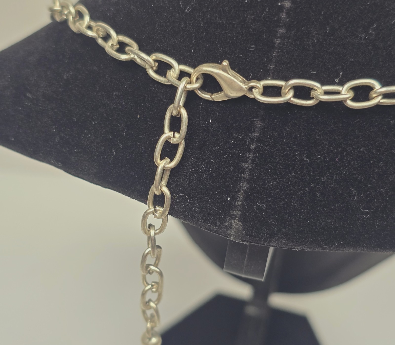Vintage Brutalist Silver Tone Statement Necklace Sculptural Modernist Artisan…