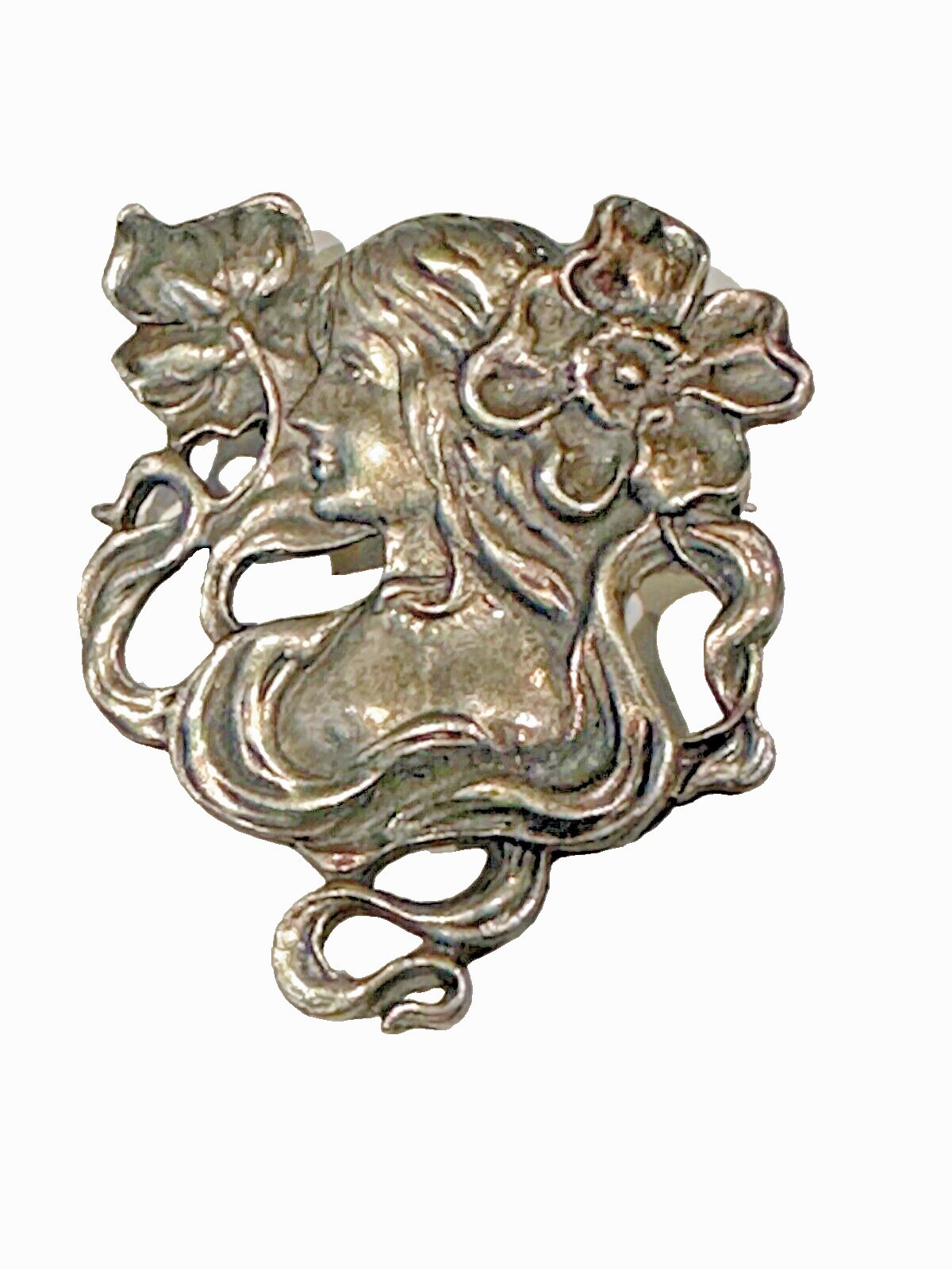 Art Nouveau Portrait Style Brooch – 1970s