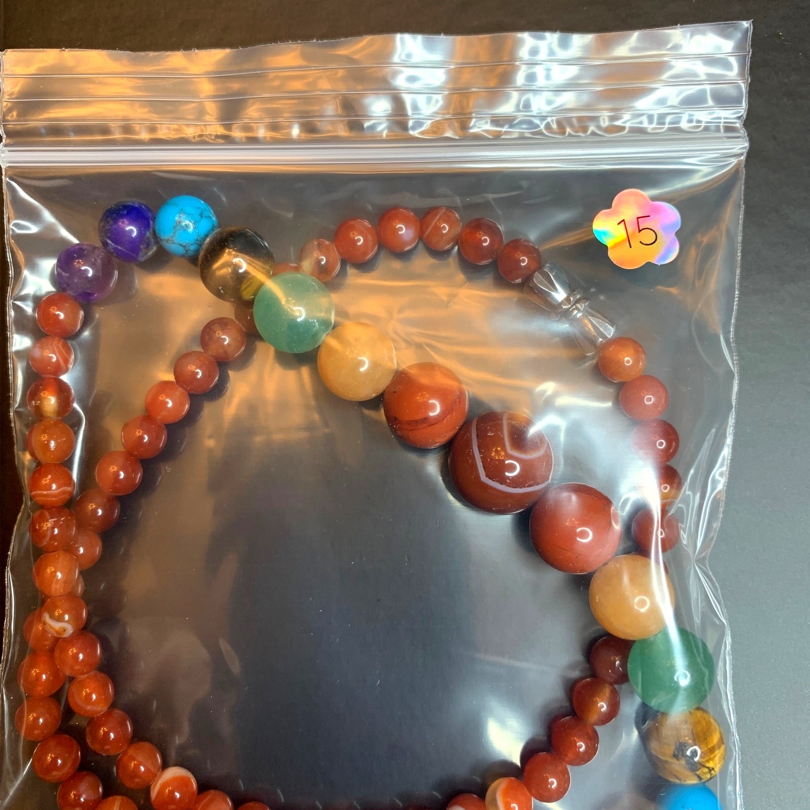 Seven Chakra Gemstone Necklace | Natural Stone Energy Jewelry