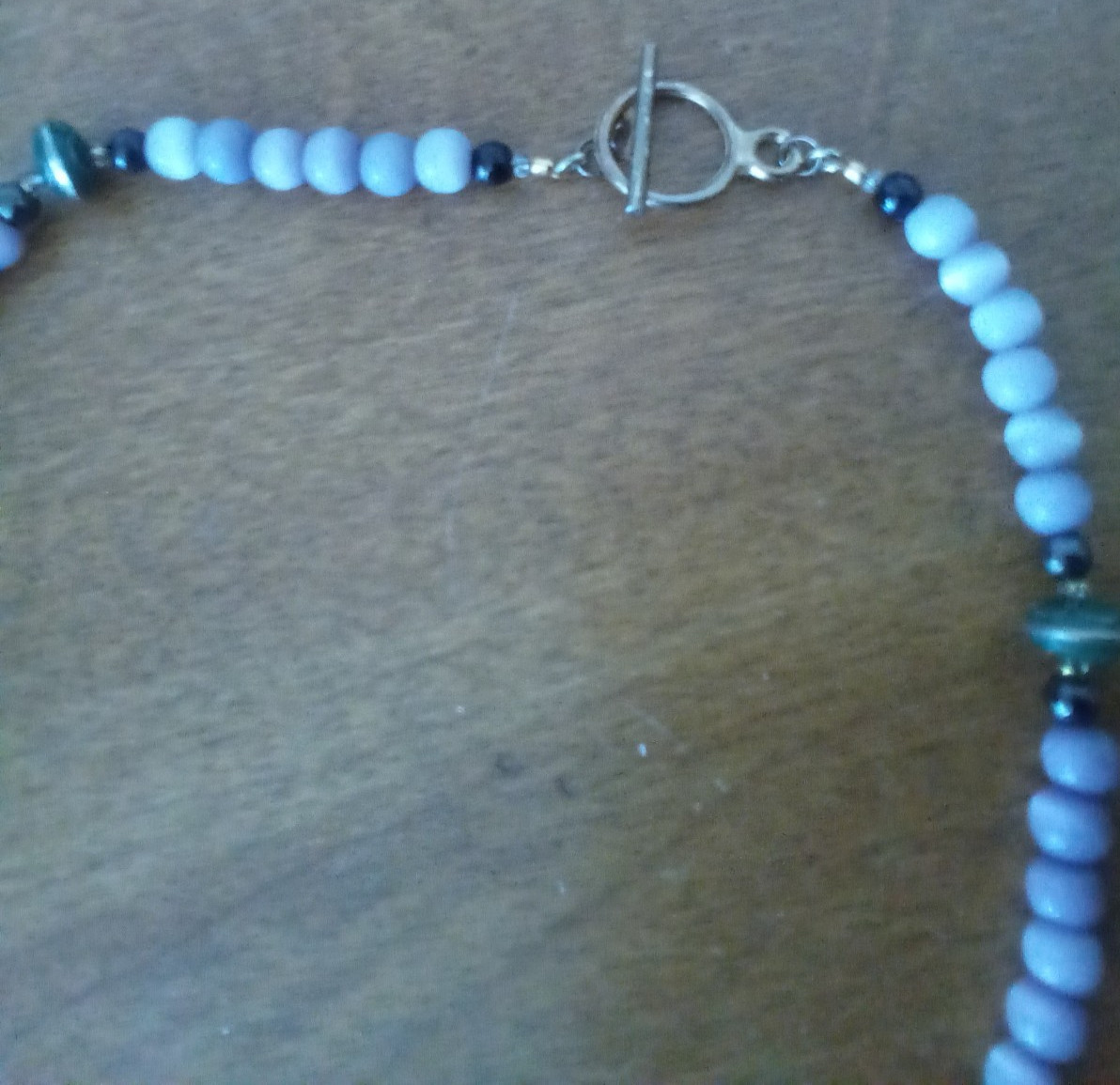 Handmade Beaded Necklace Vintage 16 in. Toggle Closure
