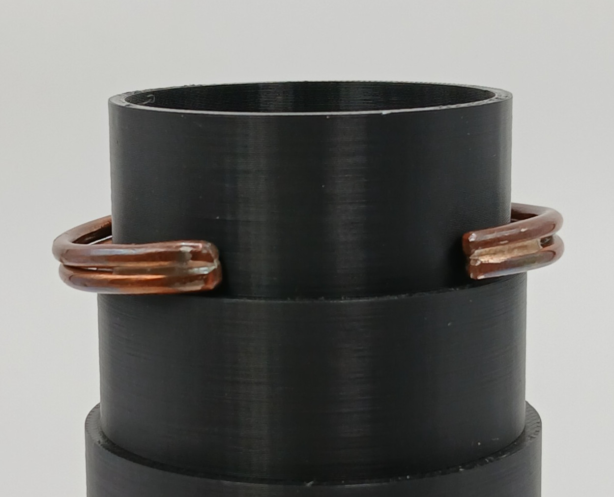 VTG Sterling Signed Cuff Bracelet 2.5in Unisex Solid Stacked Tube 15g Bead