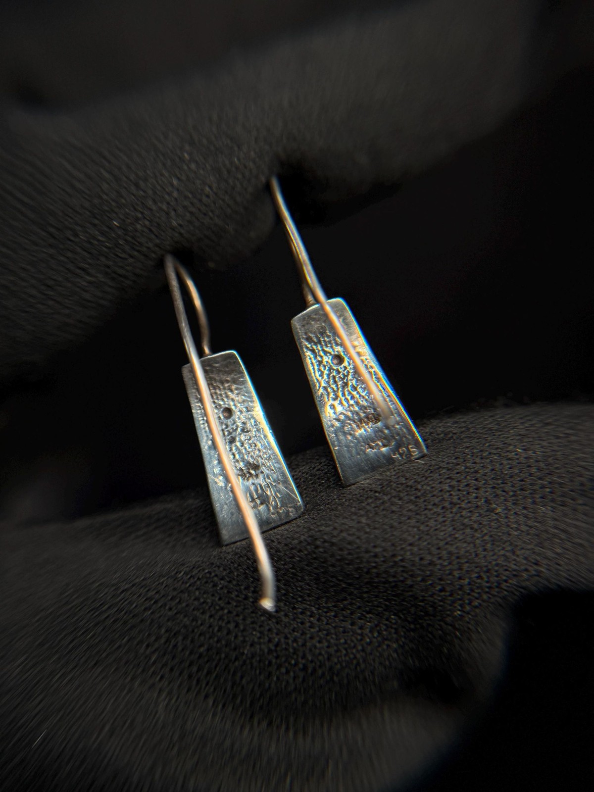 Sterling Silver Mother of Pearl Shell Drop Earrings