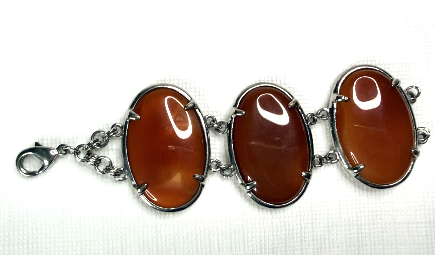 Costume Jewelry Lot Of 4 Necklace Pendants Metal Resin Partial Bracelet