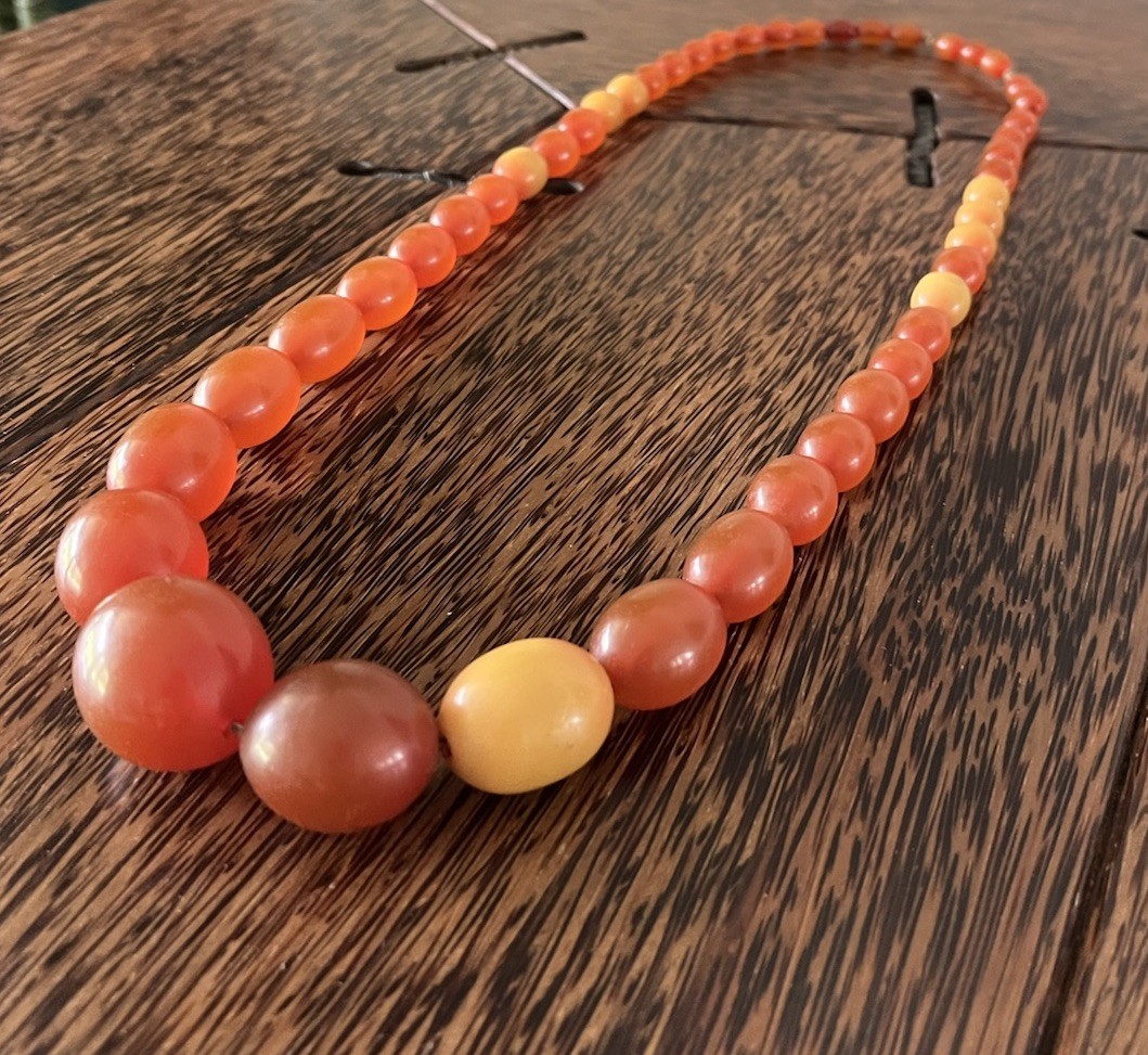 Vintage Estate 1970s Beaded Statement Necklace