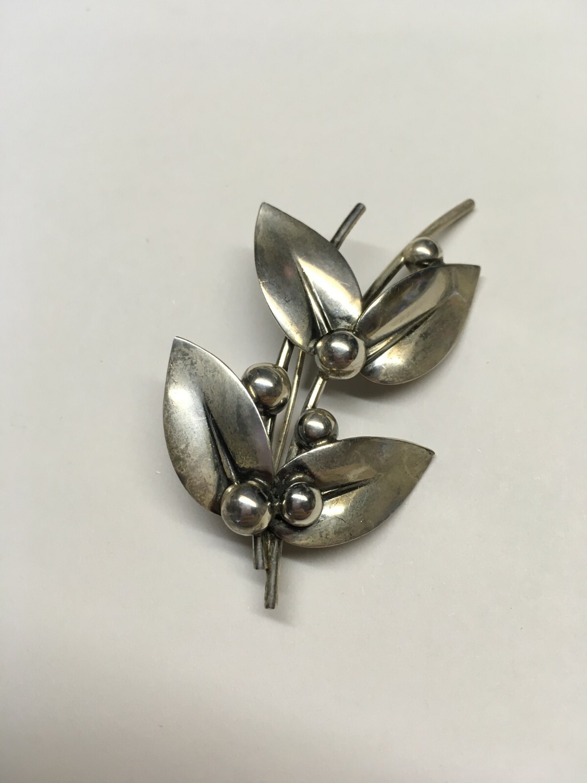 Vintage N E From Sterling 925 Brooch Pin Denmark Signed