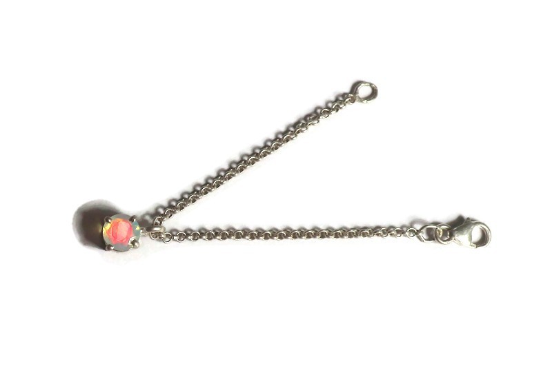 sterling silver fire opal pendant silver girly jewelry daily wear jewelry