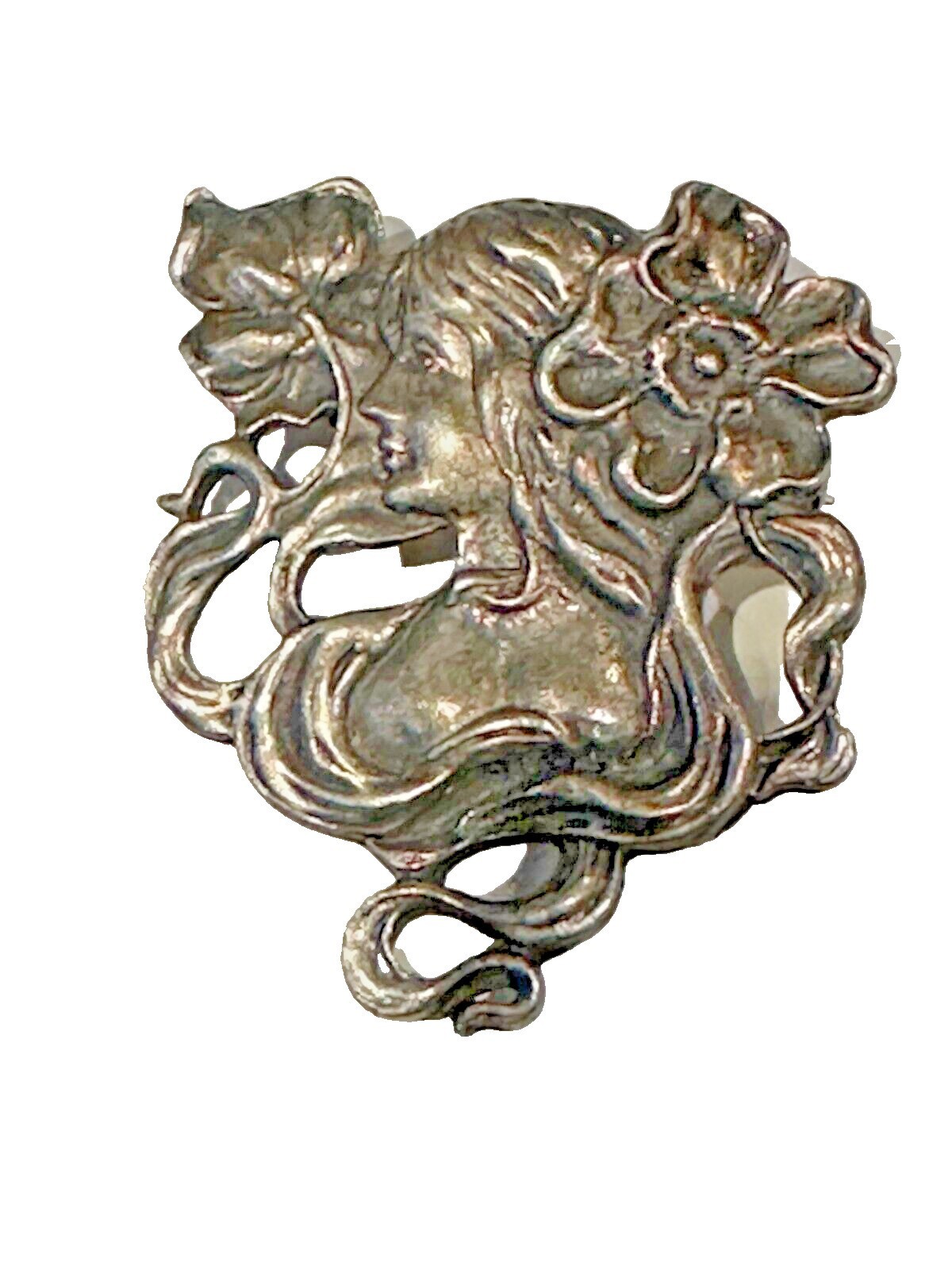 Art Nouveau Portrait Style Brooch – 1970s