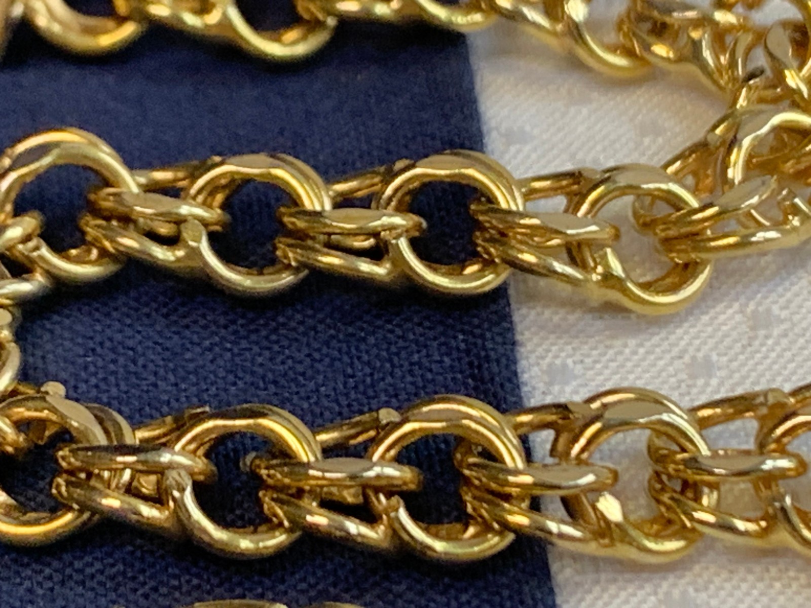 Vtg 1/20 12K Gold Filled BA Ballou Co Charm Bracelet 13.93g Jewelry 7.5″ Chain