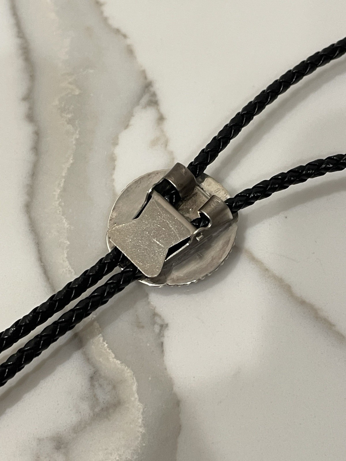 Vintage Zuni Sterling Silver Natural Multi-Stone Floral Inlay Bolo Tie 18”