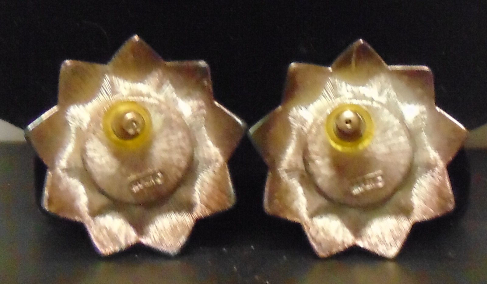 NAPIER Copper and Gray Pearl Pierced Earrings