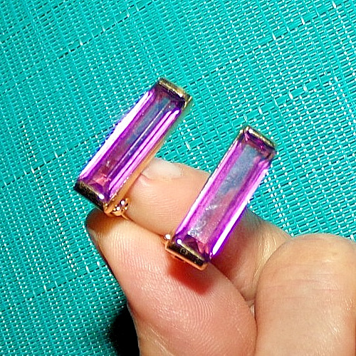 JOMAZ signed earrings with gorgeous stones-SIMPLE AND AMAZING!!!!