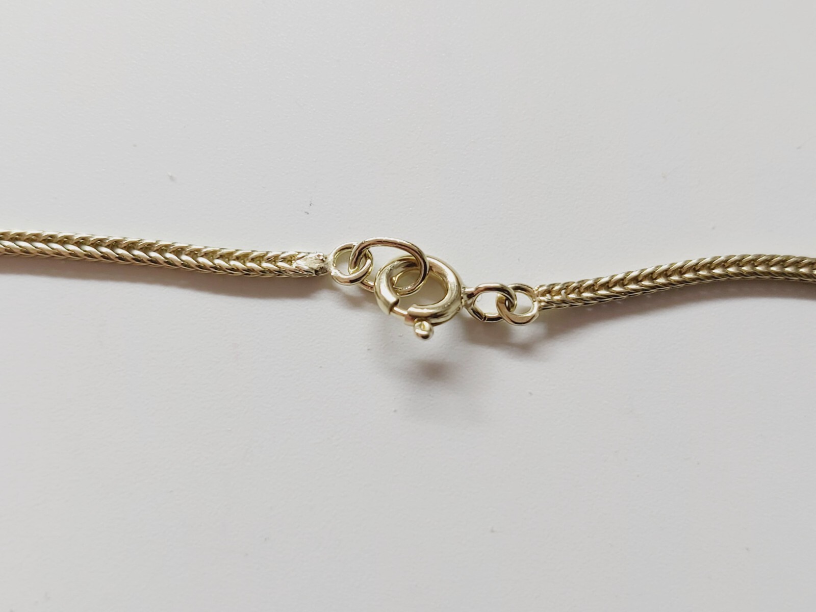 14K Solid Yellow Gold Vintage Snake Necklace Chain Length 45 cm / 17.75 inches