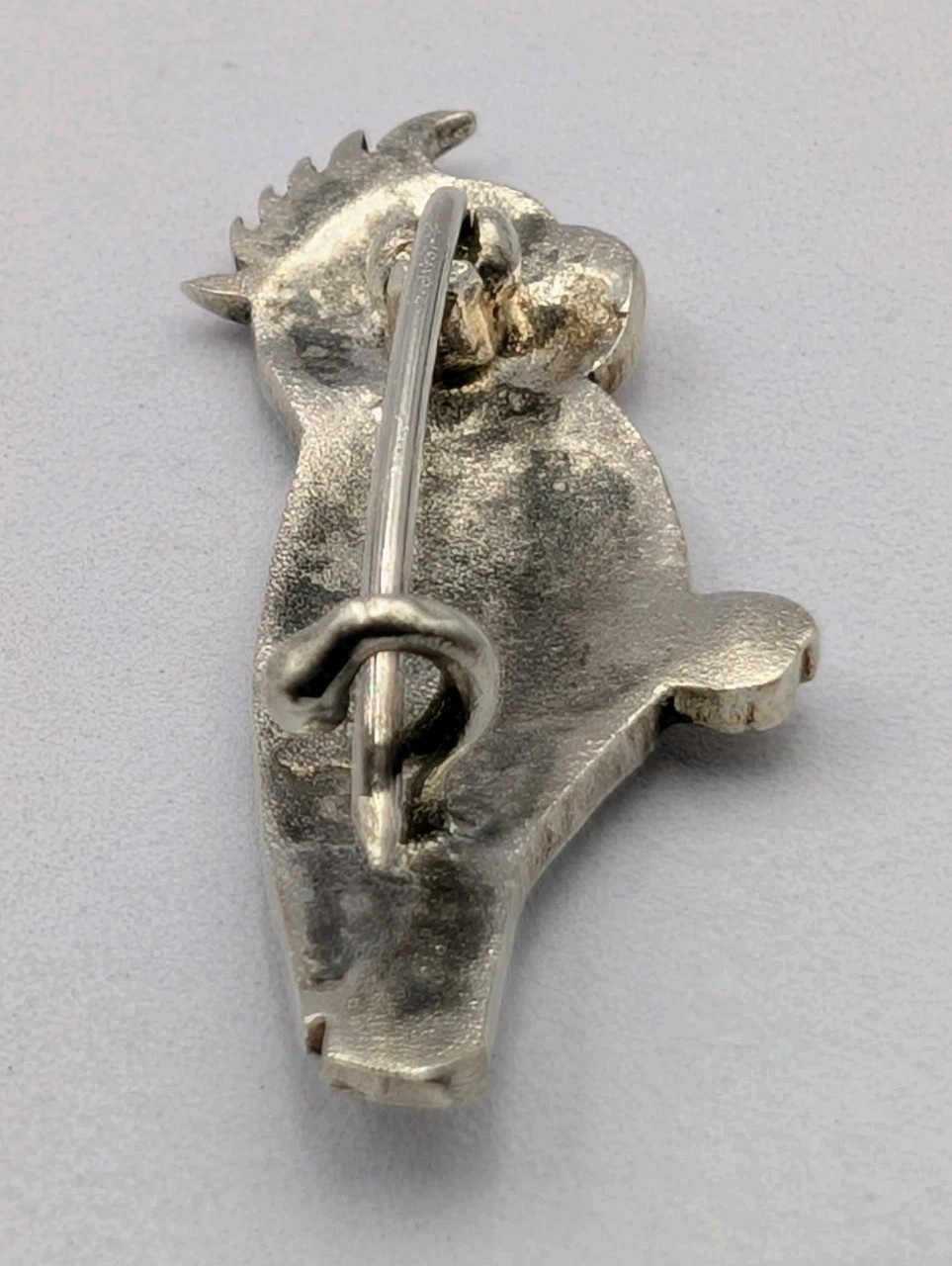 Vtg Australia Sterling Silver Cockatoo Parrot Brooch Pin 925 Map Mark C-Clasp