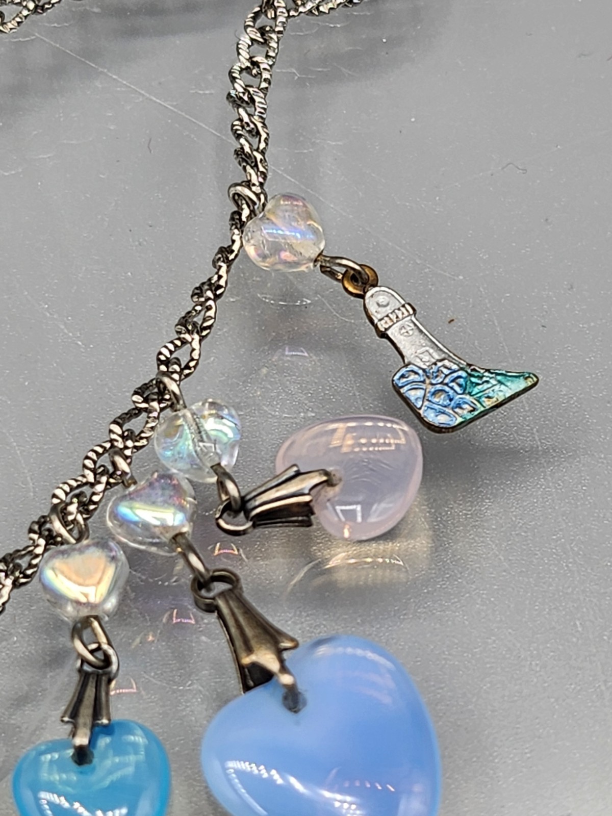 Vintage Rare Nautical Theme “Glass Works Studio” Necklace 32″L