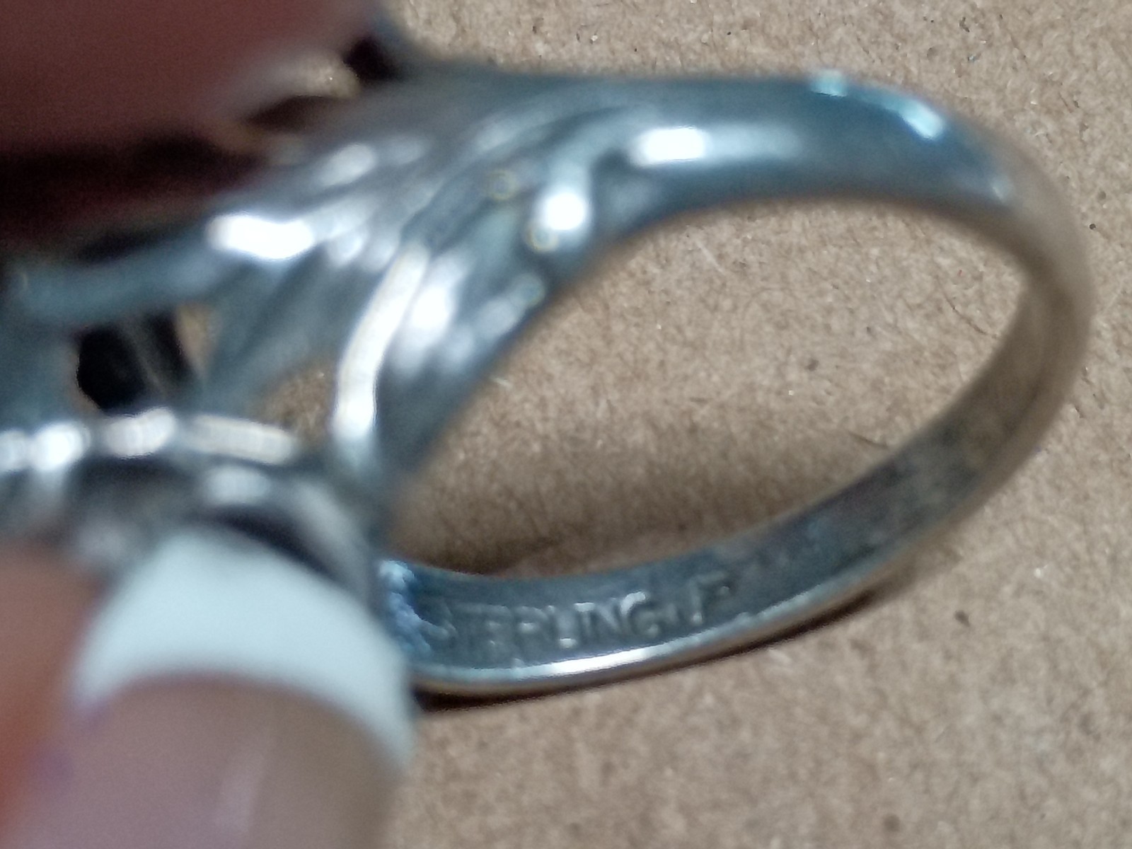 Jens Petersen Sterling Rose Poppy Flower Art Nouveau Ring 1900s Size 8