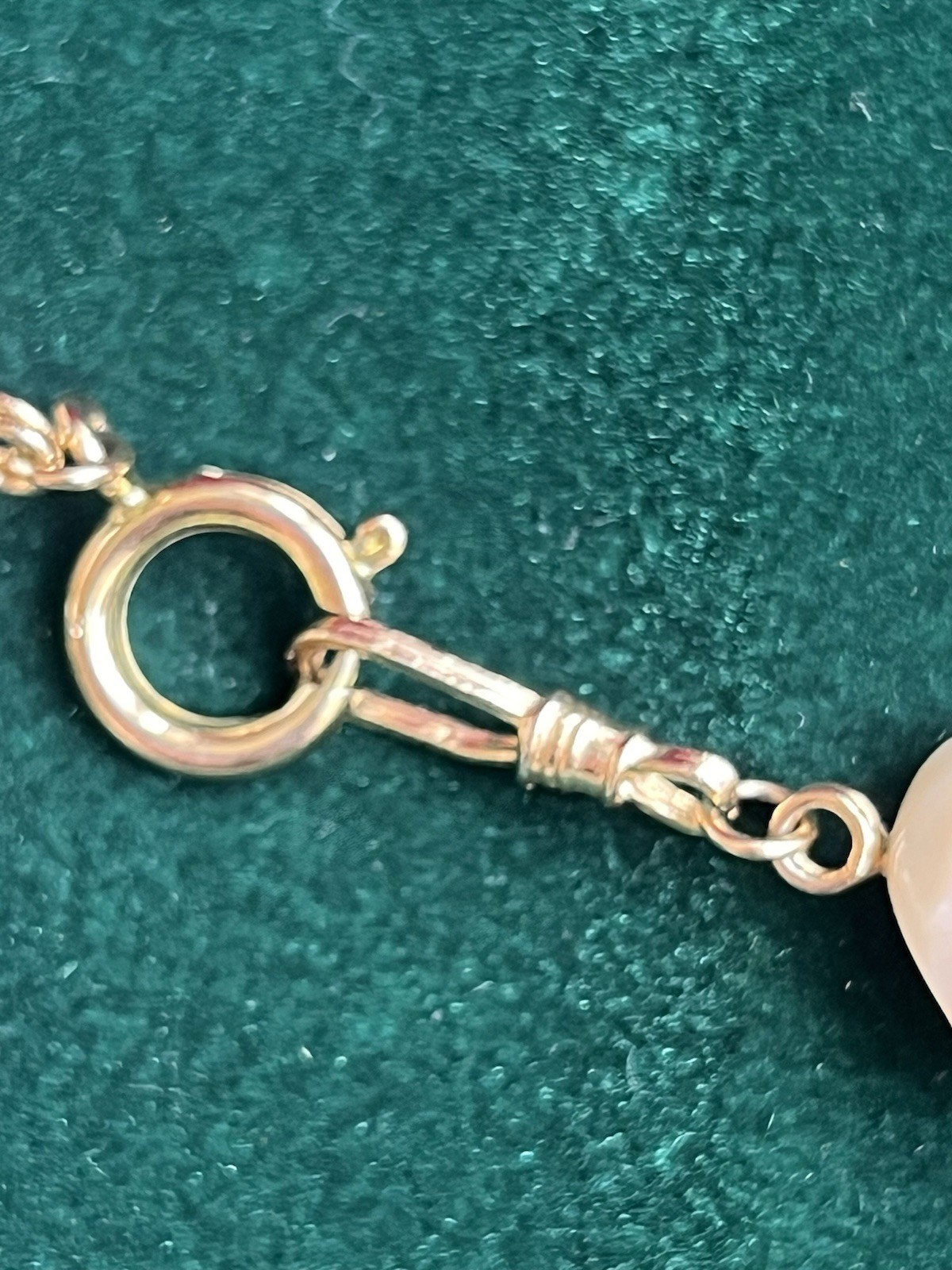 Vintage Baroque Pearl & Molded Brass Bead Necklace Style Of 60s-80s Valentino