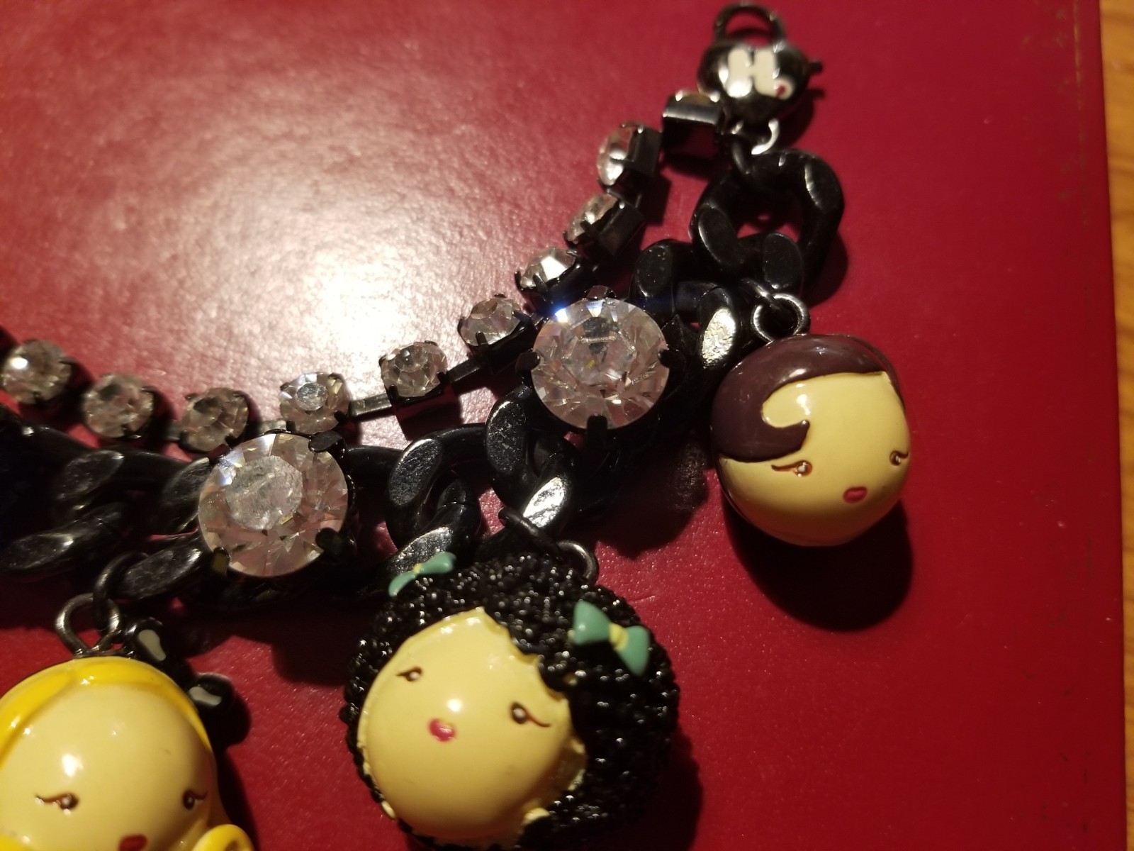 Vintage Gwen Stefani Harajuku Lovers Love Angel Music Baby Fatal Charm Bracelet