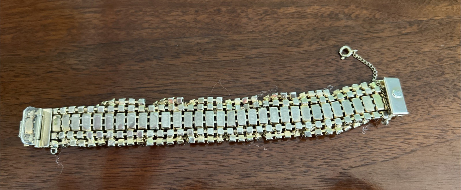 VTG. KRAMER N.Y. PARURE TOPAZ & CLEAR RHINESTONE NECKLACE BRACELET EARRING SET