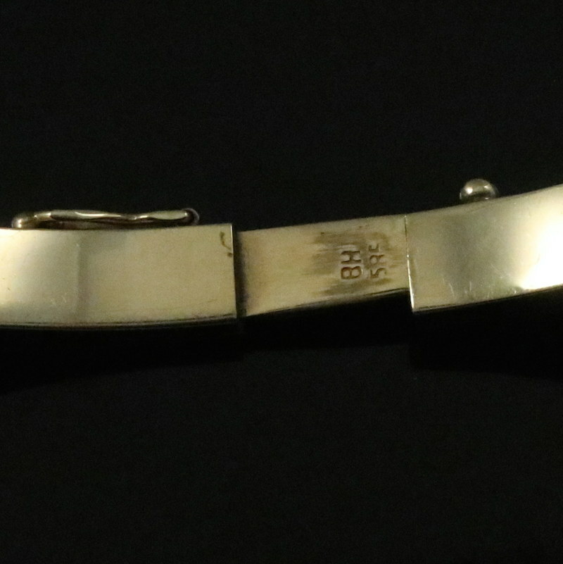 Bernhard Hertz – Copenhagen. 14k Gold Hindged Bangle. 1960s.