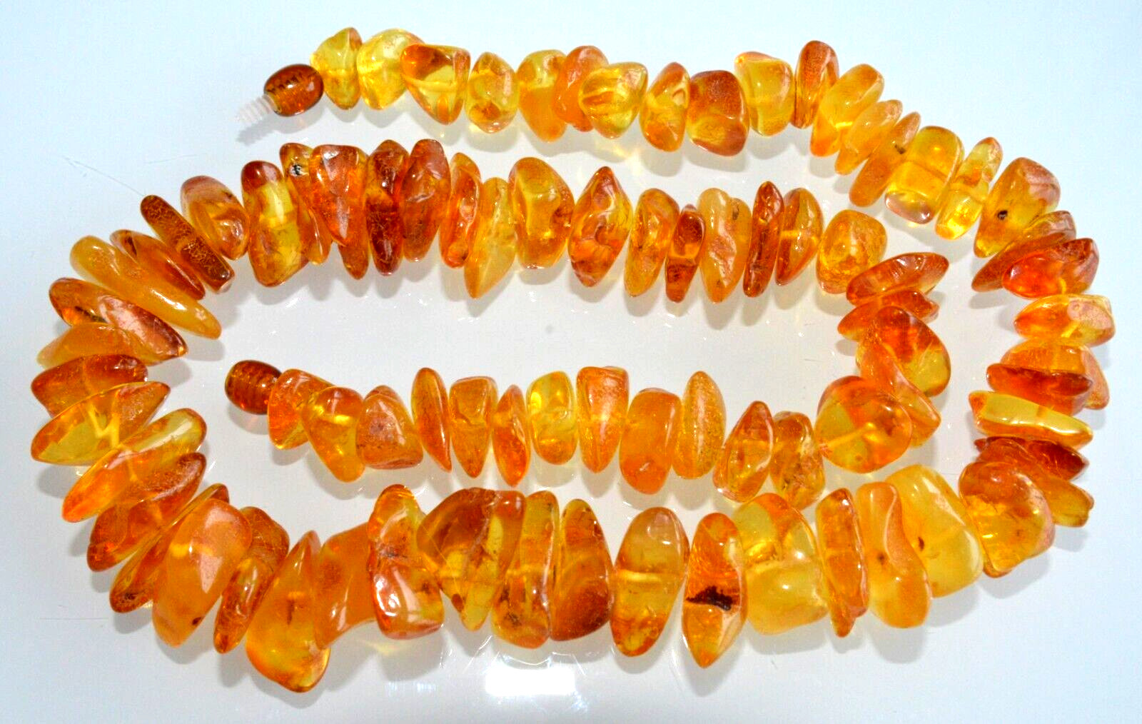 58gr RUSSIAN SOVIET BALTIC AMBER BEAD NECKLACE 琥珀 BRACELET STONE PENDANT EARRING