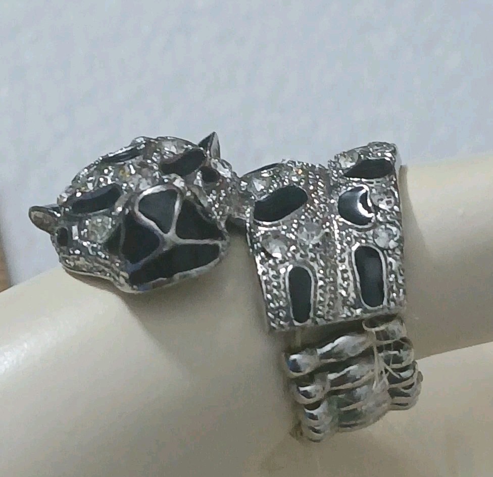 1990’s Style Leopard Jaguar Cheetah Wraparound Expanding Big Cat Ring