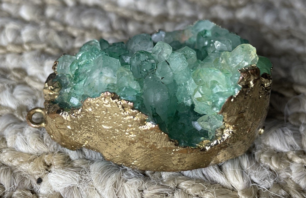 Geode Pendant – Green – Great Piece