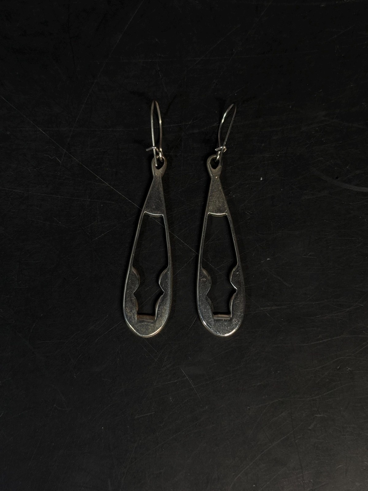 Southwestern Sterling Silver Turquoise Coral Inlay Drop Earrings