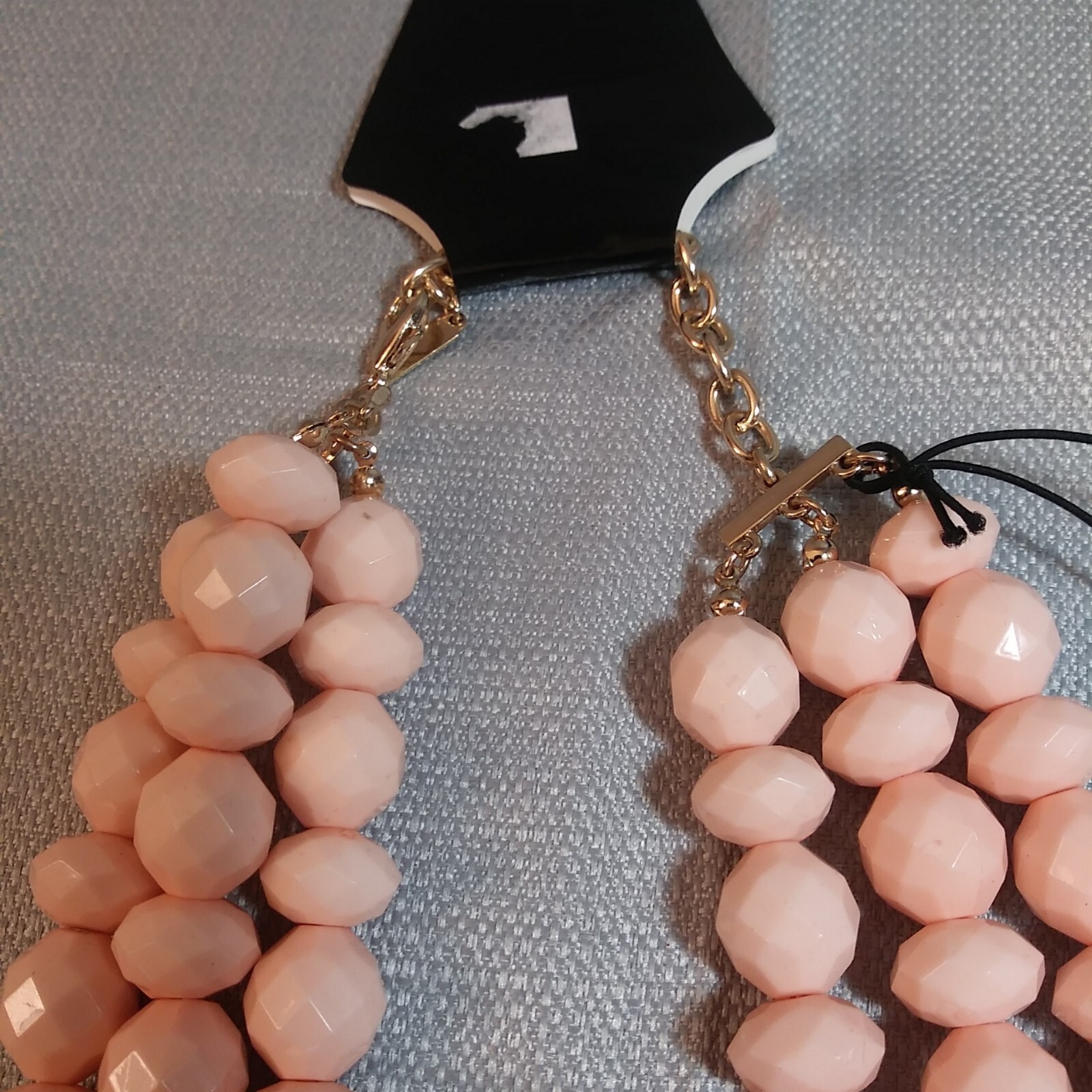 SugarFix by Baublebar Necklace Vintage Peach Beaded Layered Costume Fashion