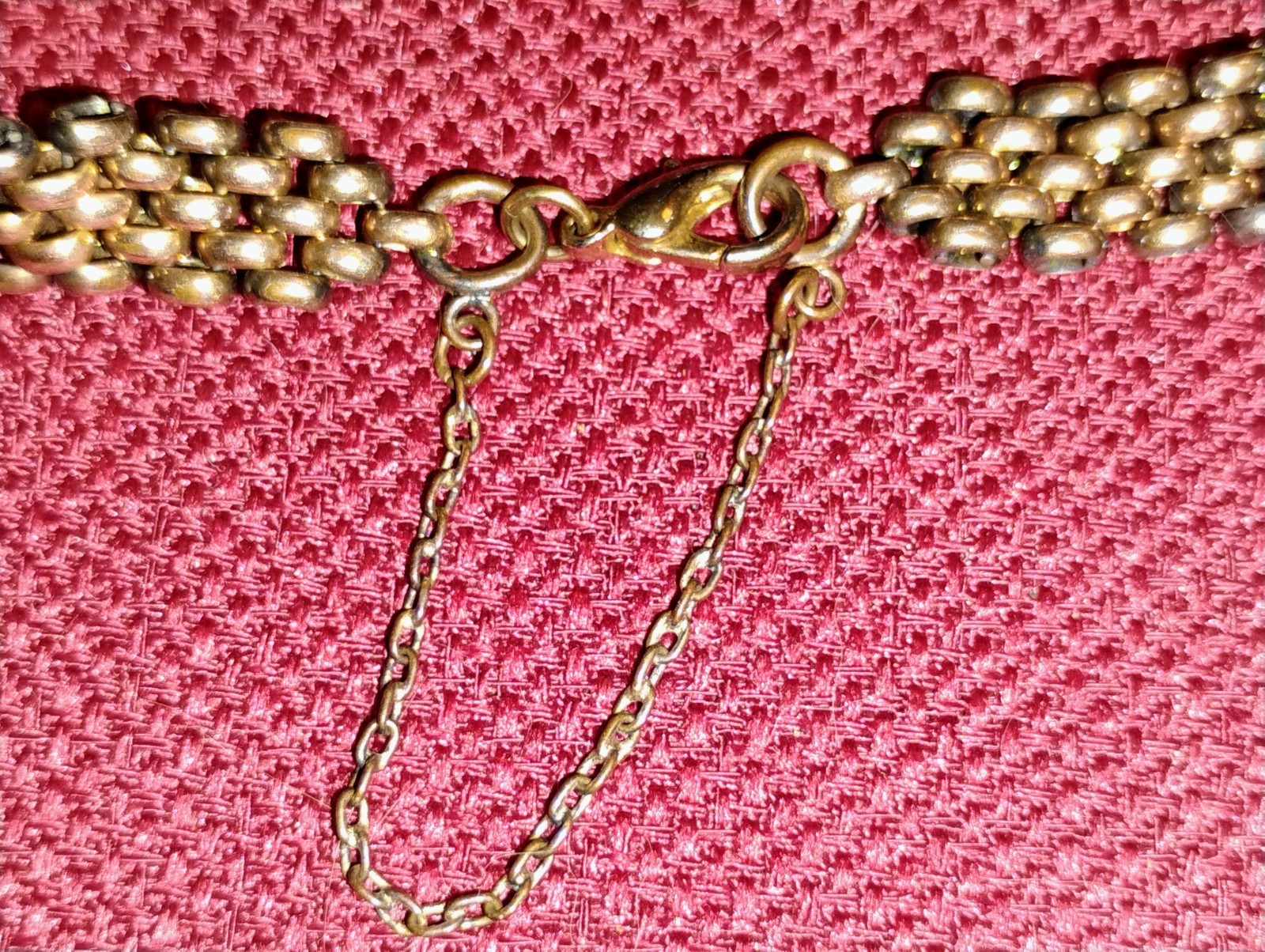 Vintage gold filled chain bracelet oval link, 7.5″ 20g unmarked *read
