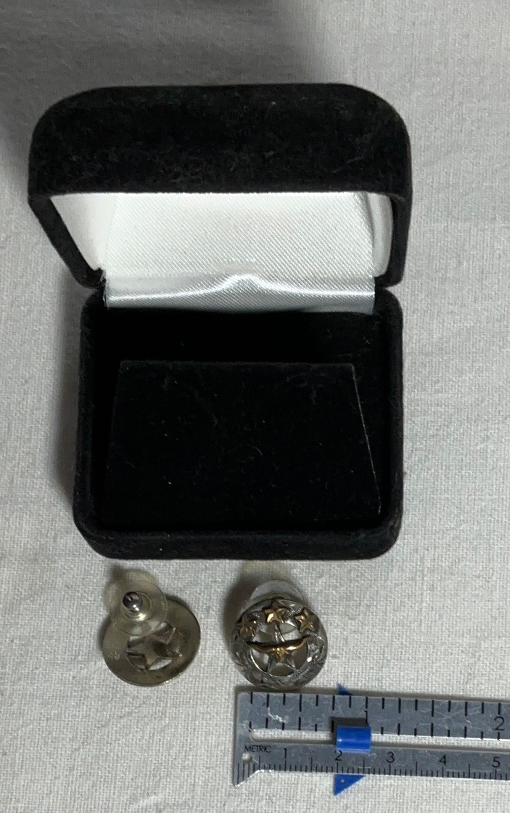 Cowperson Tack vintage longhorn earrings engraved scroll design brass accents