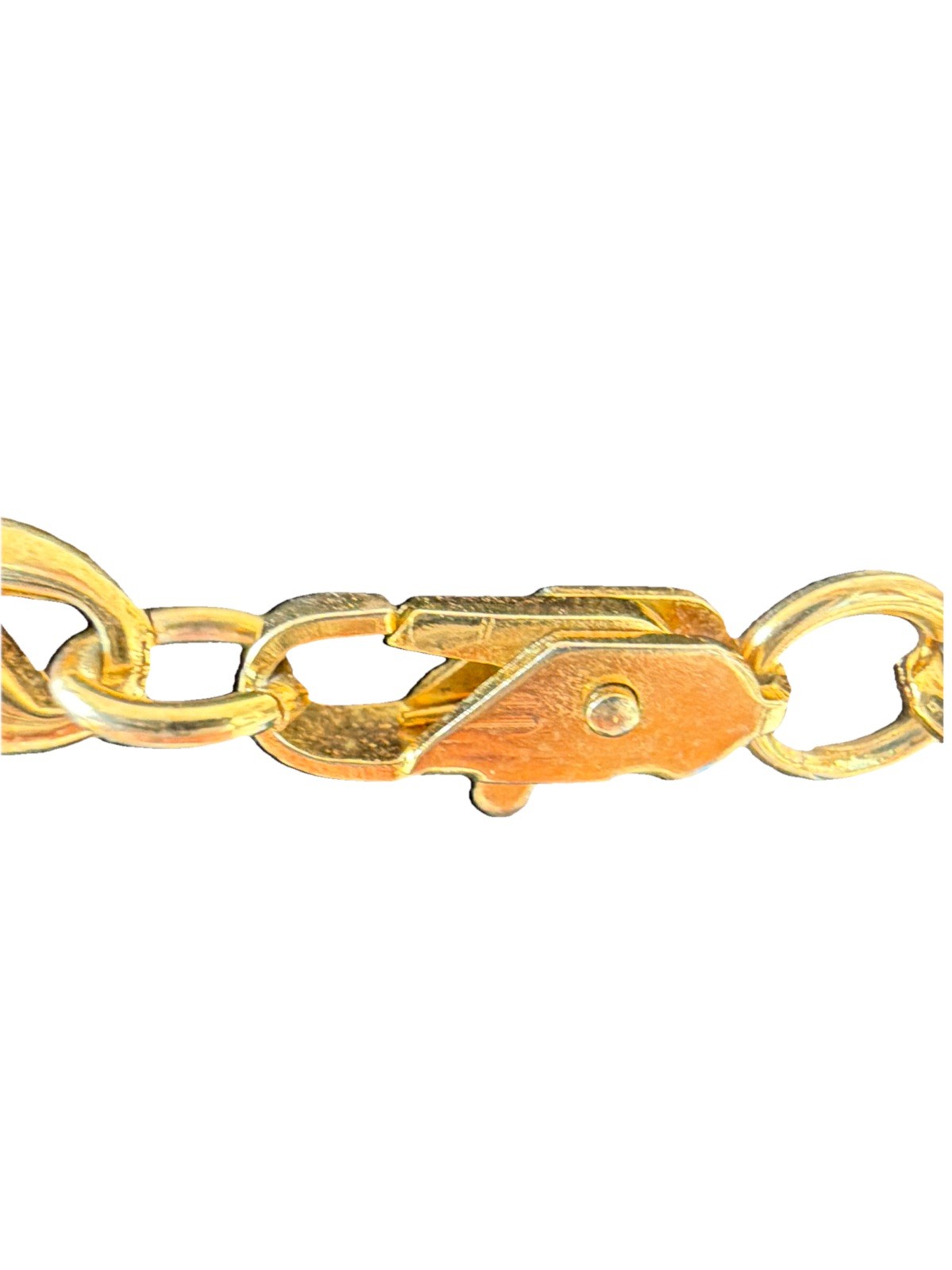 VTG Mariner/Anchor Link Necklace Shiny Gold Tone Chain Vintage Men/Women 24”