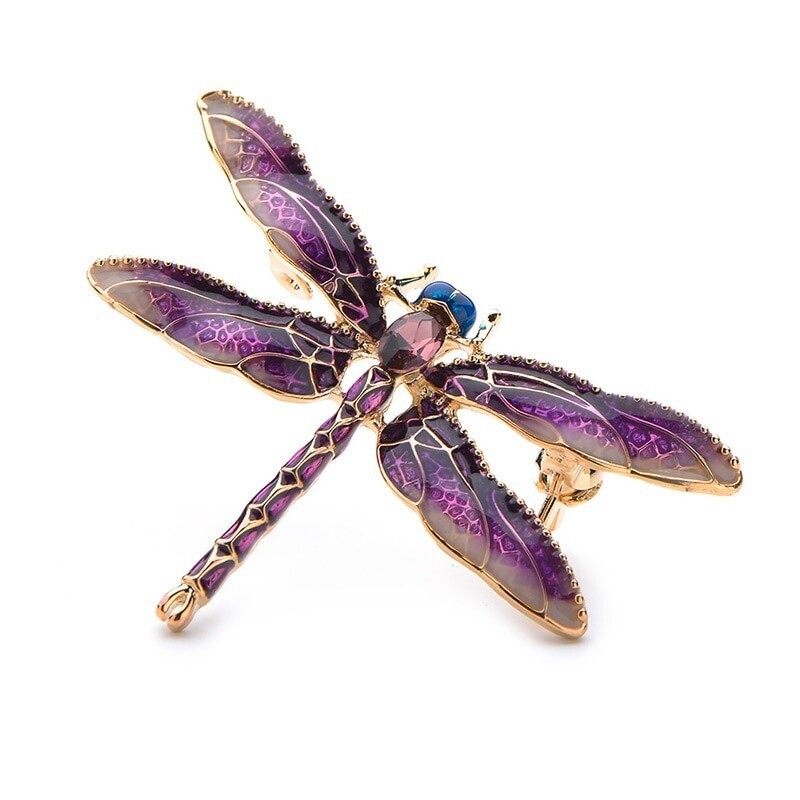 Enamel Dragonfly Insects Brooches For Women Banquet Weddings Brooches Pins